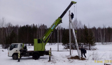 Услуги ямобура. Монтаж свай, бурение