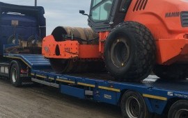 Аренда грунтового катка Hamm. Дорожные работы.