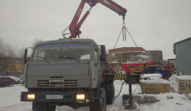 Услуги Камаз вездеход с КМУ