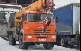Аренда автокран урал 25 тонн. Заказ кран.