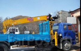 Аренда манипуляторов и автокранов во Владивостоке
