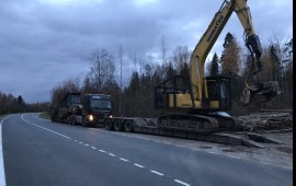 Аренда трала 50 тонн. Перевозка спецтехники, груза