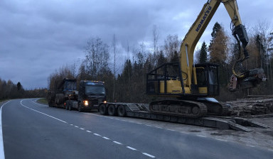 Аренда трала 50 тонн. Перевозка спецтехники, груза
