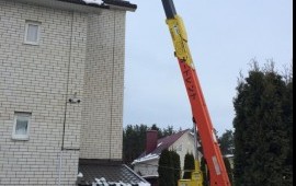 Услуги автовышки в Воронеже. Спил деревьев.