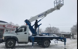 Услуги / Аренда автовышки 18, 22, 28 м. НДС.