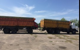 Маз сельхозник. Перевозка сыпучих грузов.