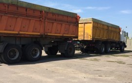 Маз сельхозник. Перевозка сыпучих грузов.
