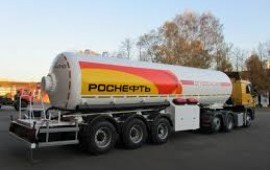 Газовоз с прицепом