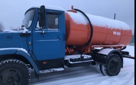 Откачка выгребных ям. Откачка септика. ЗИЛ 6м3