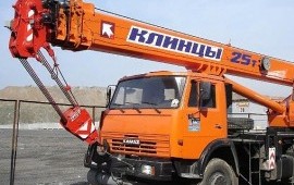 Аренда автокрана грузоподъемность 25 тонн