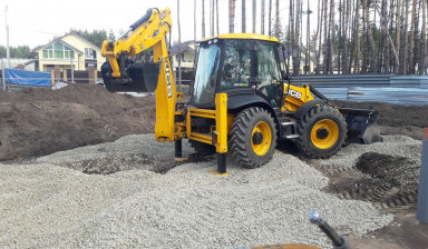 Услуги экскаватора-погрузчика JSB4CX. Планировка.