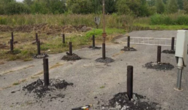 Услуги ямобура. Бурение. Закручивание свай.