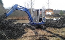 Услуги миниэкскаватора. Землеройные работы.