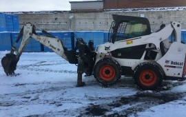 Мини погрузчик bobcat аренда. Погрузочные работы.