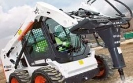 Аренда минипогрузчика BOBCAT щетка вилы ковш молот