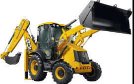 JCB, экскаватор-погрузчик, уборка снега