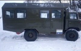 Вахтовка, вахтовый автобус ГАЗ- 66 в Тулуне