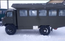 Вахтовка, вахтовый автобус ГАЗ- 66 в Тулуне
