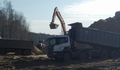 Песок карьерный оптом с доставкой