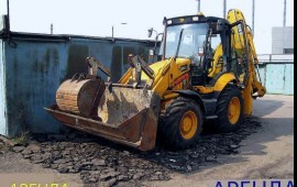 Услуги экскаватора-погрузчика JCB. Планировка.