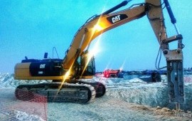 Аренда экскаватора. Землеройные работы.