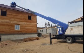 Автовышка 15м. и 28м. аренда. Высотные работы.
