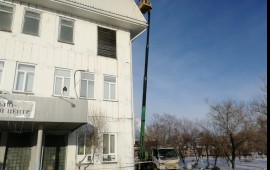 Услуги автовышки 22 метра. Подъемные работы.