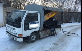 Дизельный компрессор в аренду с отбойными молоткам