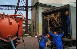 Мощная каналопромывочная машина