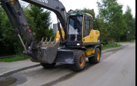 Аренда колесного полноповоротного экскаватора VOLV в Вышнем Волочке