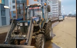 Мтз с погрузчиком и щеткой