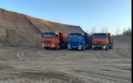 Песок, пгс, отсев, гравий, щебень с доставкой.