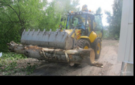 Аренда Экскаватора погрузчика. Планировка.