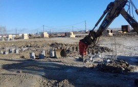 Услуги экскаватора-погрузчика. Планировка. Копка.