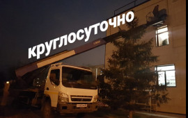 Автовышка аренда Омск. Подъемные работы.