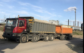 Услуги самосвала с прицепом Сургут. ХМАО