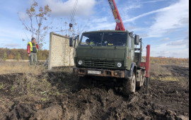 КАМАЗ ВЕЗДЕХОД 6x6. Манипулятор- кран аренда.