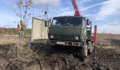 КАМАЗ ВЕЗДЕХОД 6x6. Манипулятор- кран аренда.