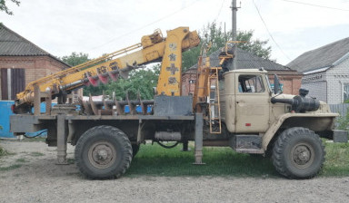 Буровая установка, ямобур аренда. Буровые работы.