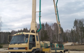 Бетононасос аренда. Автобетононасос услуги.