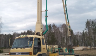 Бетононасос аренда. Автобетононасос услуги.