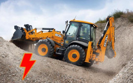 Экскаватор-погрузчик JCB аренда услуги
