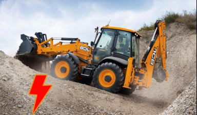 Экскаватор-погрузчик JCB аренда услуги