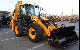 Экскаватор-погрузчик JCB аренда услуги