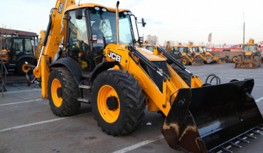 Экскаватор-погрузчик JCB аренда услуги