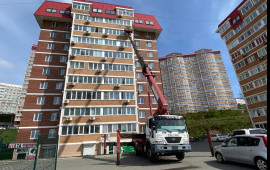 Аренда автовышки. Подъёмные работы.