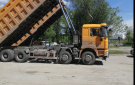 Самосвалы 8х4 тонары. Доставка нерудных материалов