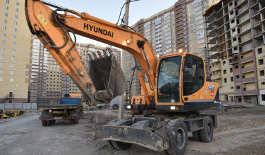Экскаватор Hyundai 140. Копка. Демонтаж.