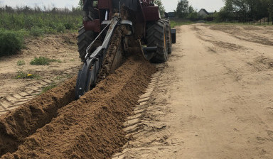 Аренда компактного траншеекопателя в Москве