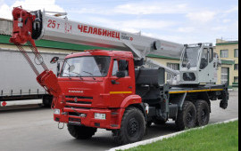 Аренда услуги автокрана 25 тонн 31 метр вездеход